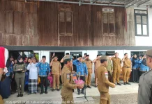 Pemkab OKI Beri Penghormatan Terakhir, PNS Inspektorat Dimakamkan Cara Kedinasan