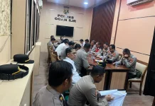 Polres Ogan Ilir Gelar Anev Mingguan, Evaluasi Kinerja dan Kamtibmas