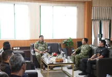 Danrem 044/Gapo Terima Pangkogabwilhan I, Bahas Penanganan Karhutla Sumsel