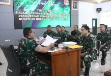 Itjenad Periksa Pelaksanaan Program Satuan Korem 044/Garuda Dempo
