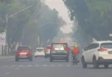Kemarau Kering Picu Karhutla, Asap Kembali Menyelimuti Palembang