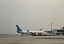 Kabut Asap Ganggu 12 Penerbangan di Bandara SMB II Palembang