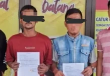 Dua Orang Pelaku Pungli di Lampu Merah Kemiling Baturaja Diamankan Polisi
