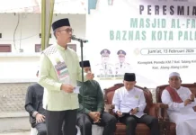 Walikota Palembang Resmikan Masjid Al-Fatah Baznas