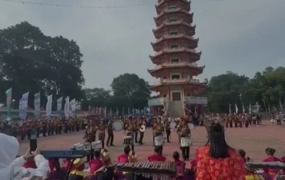 Marching Band Cakrawala Meriahkan Cap Go Meh Pulau Kemaro