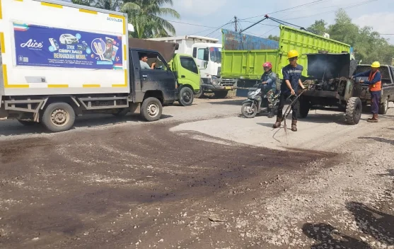 Ratusan Lubang Ditutup, Jalur Mudik Palembang-TAA Siap Dilintasi Pemudik