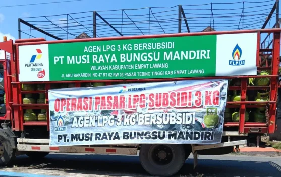 Operasi Pasar di Empat Lawang, Pertamina Salurkan 560 Tabung LPG 3 Kg
