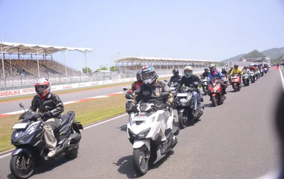 Influencer Sumsel Jajal Sirkuit di Honda Track Day Mandalika 2026