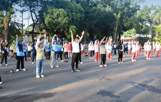 Budayakan Hidup Sehat, ASN Palembang Kompak Berolahraga