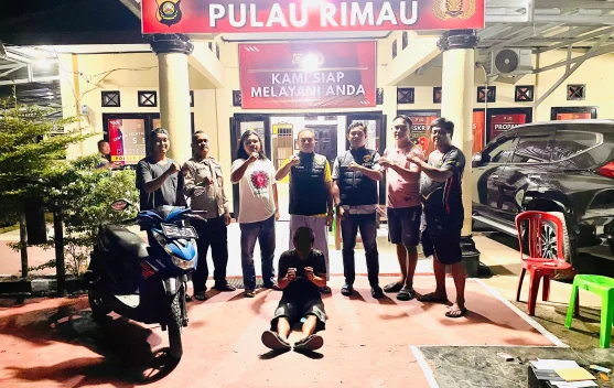 Polsek Pulau Rimau Tangkap Pencuri Motor dalam Dua Hari