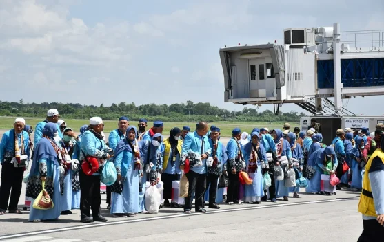 Debarkasi Palembang Sambut Kepulangan 1.770 Jemaah Haji