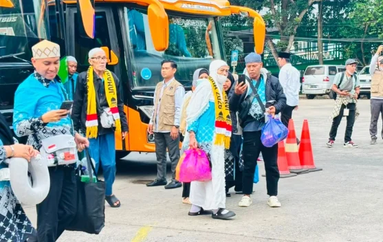 Kloter 5 Tiba, Debarkasi Palembang Pulangkan 2.213 Jemaah Haji