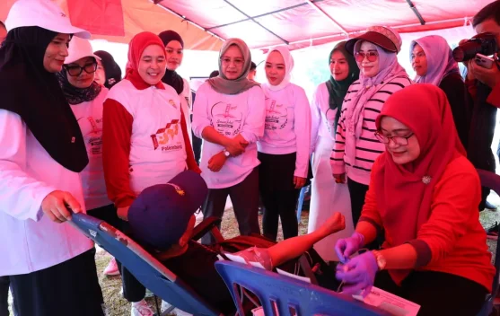 Fatayat NU Gelar Donor Darah Sambut HUT Palembang