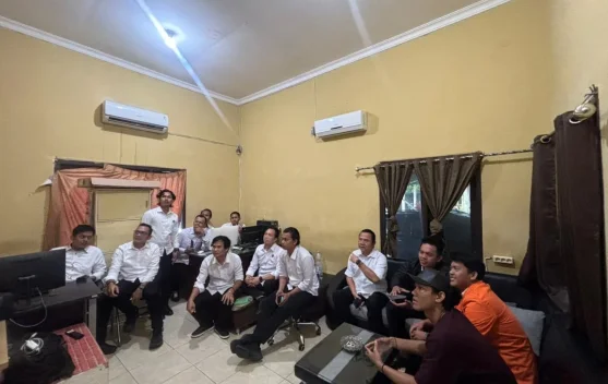 Polres Ogan Ilir Gelar Nobar Piala Dunia Bersama Mahasiswa