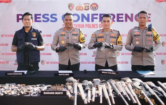 Sepekan Operasi Senpi Musi di OKI, Tiga Orang Diamankan