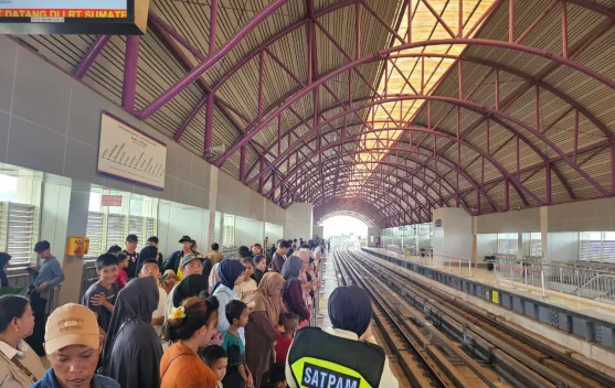 LRT Sumsel Layani 16.881 Penumpang saat Bhayangkara Run 2026