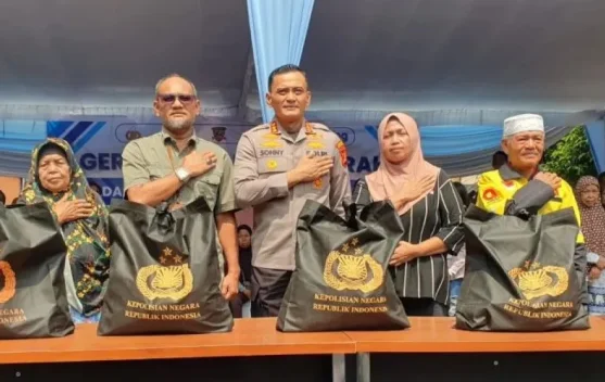 Polda Sumsel Distribusikan Bantuan Pangan, Aksi Konkret Perkuat Ketahanan Pangan