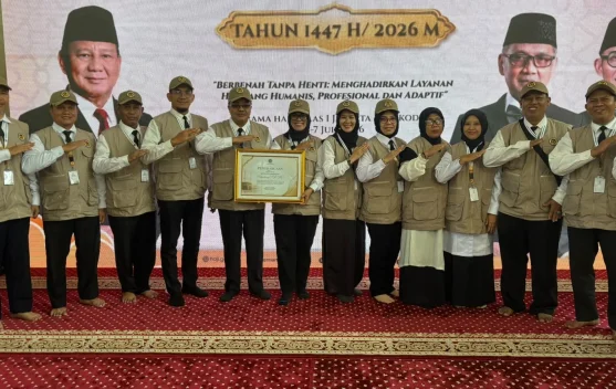 PPIH Embarkasi Palembang Raih Penghargaan Pelayanan Haji 2026