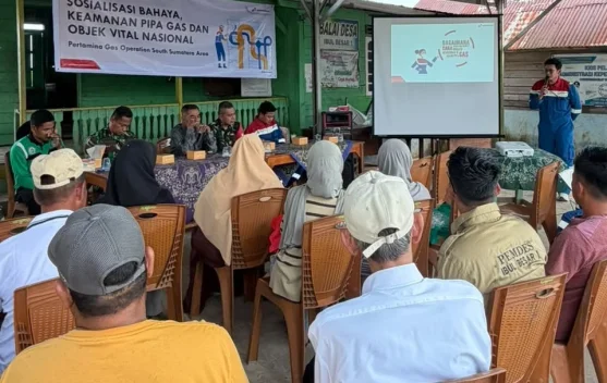 Pertagas OSSA Edukasi Warga Ibul Besar Jaga Keamanan Jalur Pipa Gas