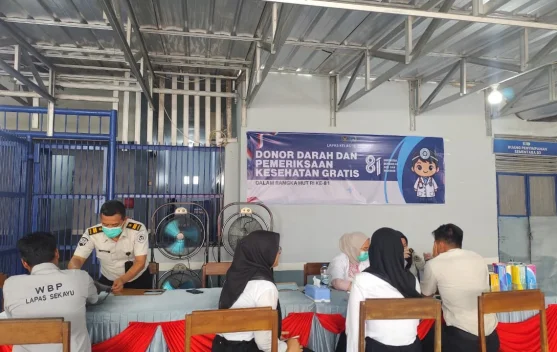 Lapas Sekayu Periksa Kesehatan 40 Pegawai dan Warga Binaan