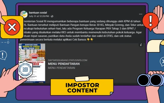 Cek Fakta, Hoaks Tautan Pendaftaran Bantuan Pangan 2026