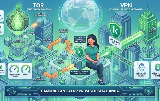 Perbedaan Utama antara Jaringan Tor dan Layanan VPN