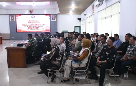 Rapat Evaluasi, Korem 044/Gapo Dorong Percepatan Pelaksanaan KDKMP di Wilayah