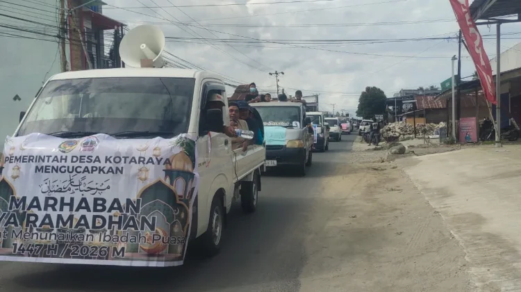 Gema Takbir dan Ratusan Kendaraan Meriahkan Pawai Ramadan di Mepanga