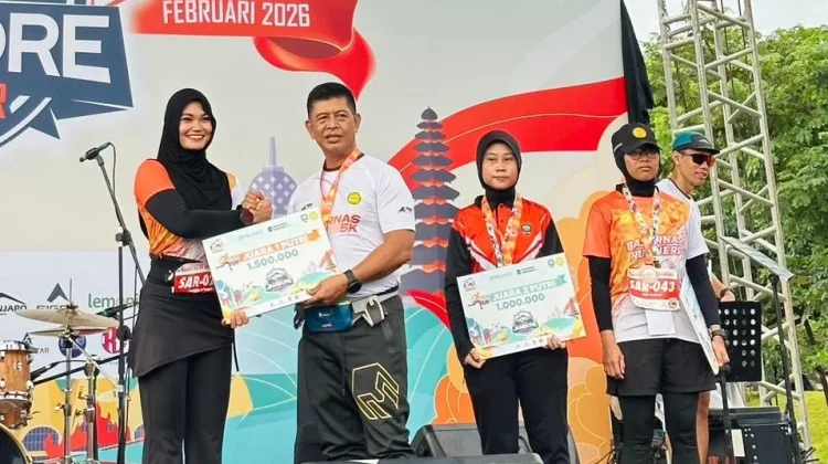 Srikandi Basarnas Palu Juarai Fun Run Jambore Potensi SAR