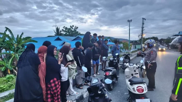 Satlantas Polres Touna Antisipasi Balap Liar Pasca Sahur