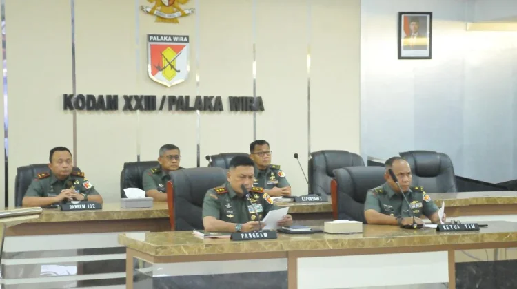 Kodam 23 Palaka Wira Jalani Audit Kinerja Itjenad Tahun Anggaran 2026