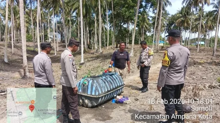 Kapolsek Ampana Kota Tinjau Penanaman Jagung Warga