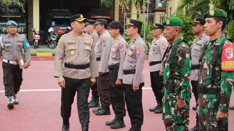 Polresta Palu Gelar Apel Siaga Pengamanan Ramadhan 1447 H