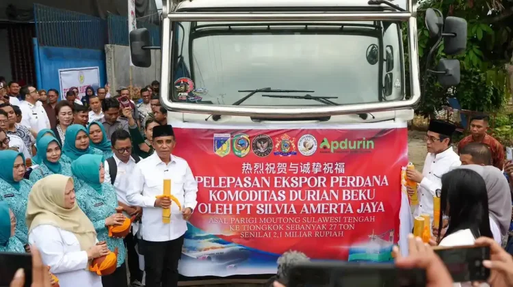 Dua Puluh Tujuh Ton Durian Parimo di Ekspor ke Tiongkok