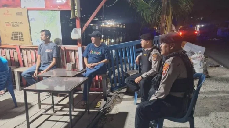 Samapta Polres Banggai Gelar Patroli Dialogis jelang Sahur