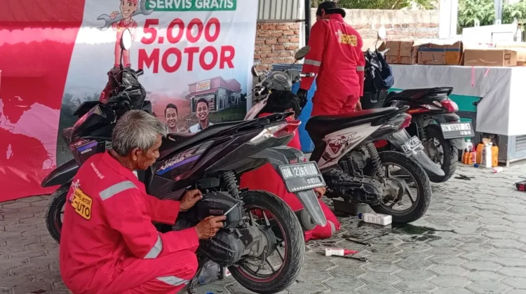 BAZNAS Sulteng Gelar Servis Gratis Motor untuk Pemudik Mustahik