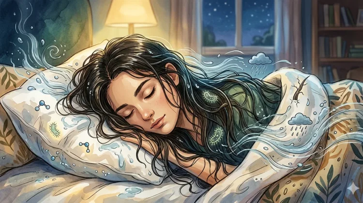 Jangan Tidur dengan Rambut Masih Basah