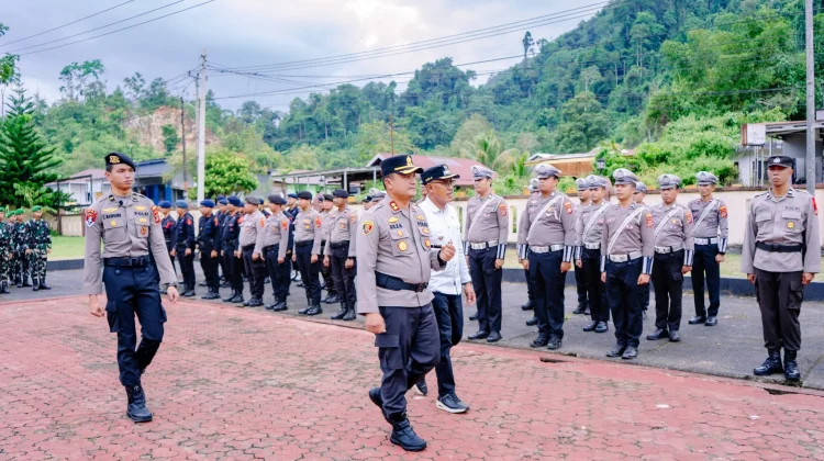 Polres Morut Bersama Pemda Gelar Apel Pasukan Pengamanan Idulfitri 1447 H