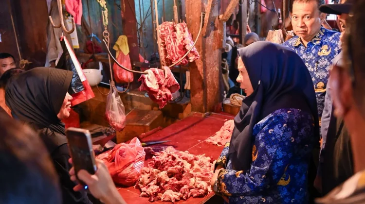 Wagub Sulteng Sidak Pasar Cek Stok Pangan jelang Hari Raya Idul Fitri 1447 H