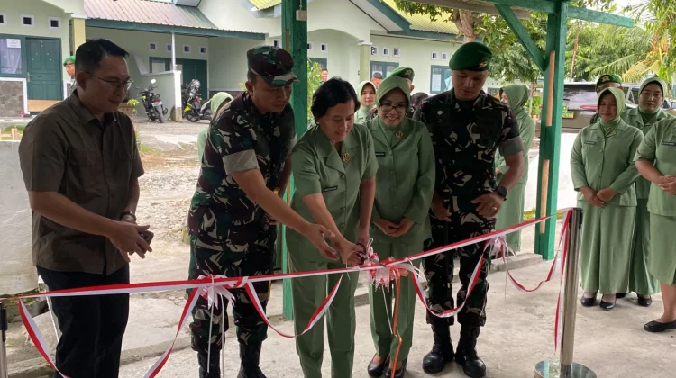 Danrem 132 Tadulako Resmikan TK dan Mess Yonif 714/Sintuwu Maroso