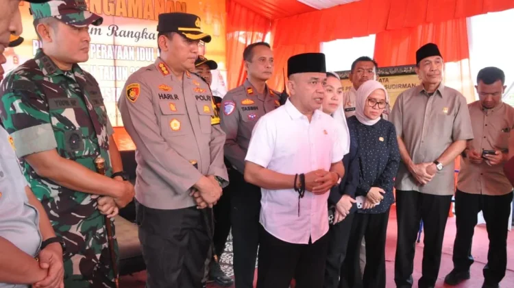 Wali Kota Palu Tinjau Pos Pengamanan Idulfitri 1447 H