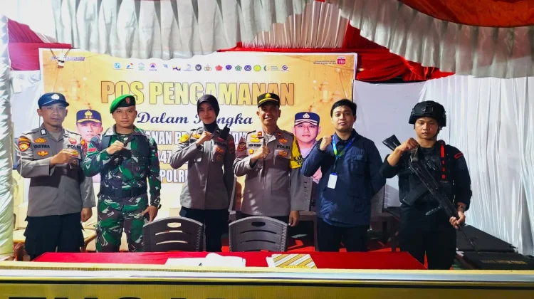 Pengamanan Malam Lebaran, 23 Personel Gabungan Bersiaga di Pos Pam Touwa