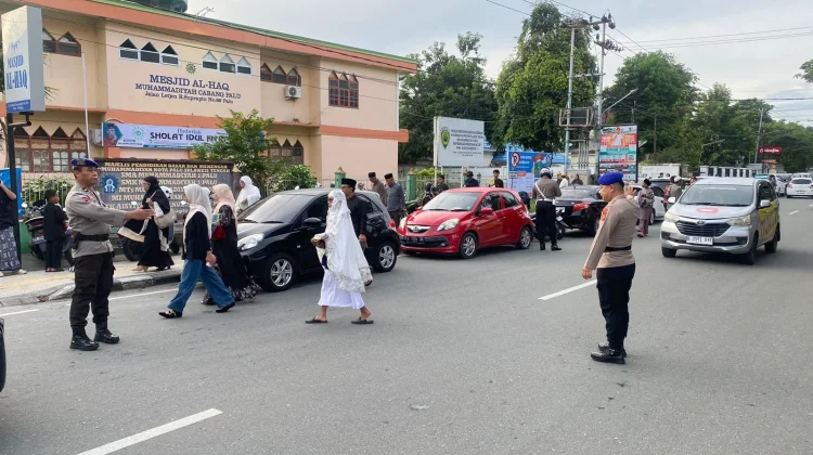 Polda Sulteng Amankan Salat Idulfitri Muhammadiyah di Sejumlah Titik
