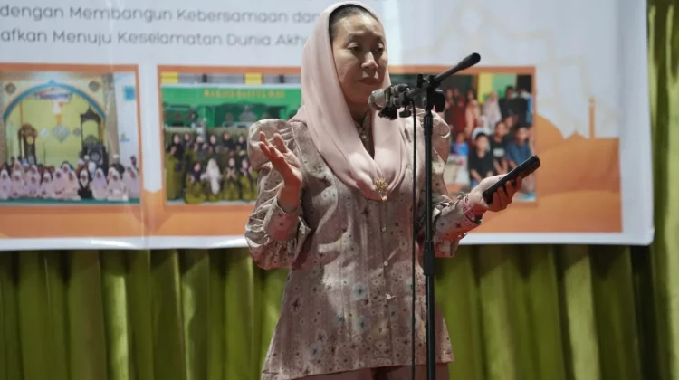 Hadiri Halal Bihalal di Lasoani, Wawali Imelda Dorong Masyarakat Taat Pajak