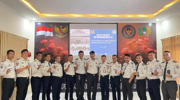 Memperingati HBP ke-62, Bapas Palu Tes Urin 20 Pegawai Secara Acak