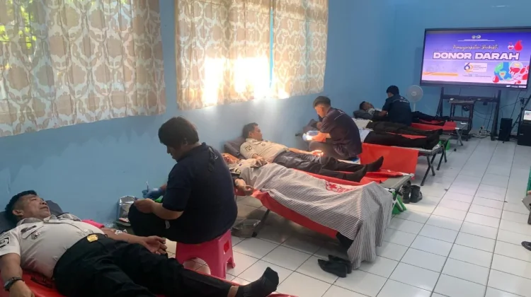 Ditjenpas Sulteng Gelar Aksi Donor Darah Sambut HBP