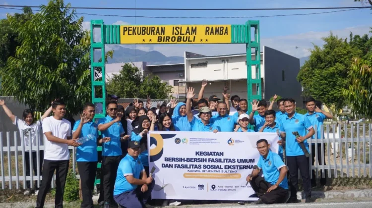Sambut HBP, Ditjenpas Sulteng Gelar Aksi Bersihkan TPU Islam Ramba