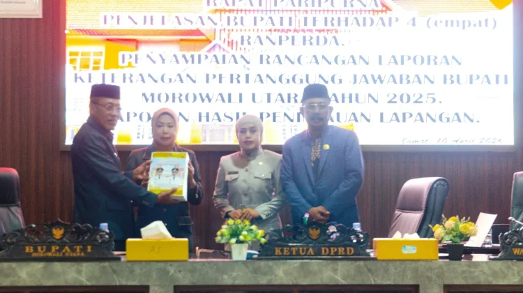 Pemkab Morut Ajukan Empat Ranperda Strategis dalam Rapat Paripurna DPRD