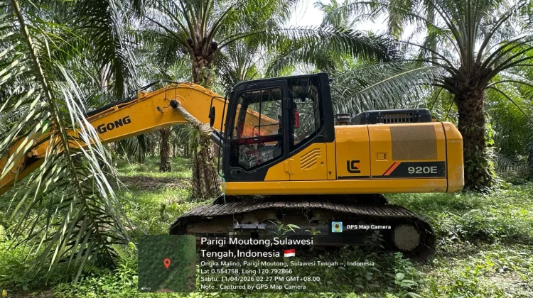 Polda Sulteng Amankan Tujuh Alat Berat di Lokasi Tambang Ilegal Parigi Moutong