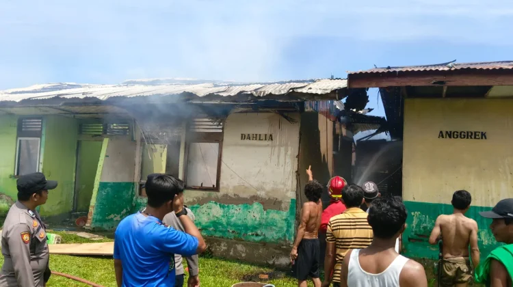 Rumah Guru di Moutong Timur Hangus Terbakar Diduga Korsleting Listrik